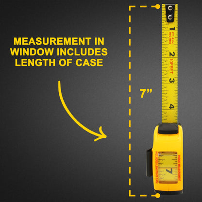 CALDMORE HARDWARE 10ft / 3m Heavy Duty Tape Measure – Retractable Measuring Tool